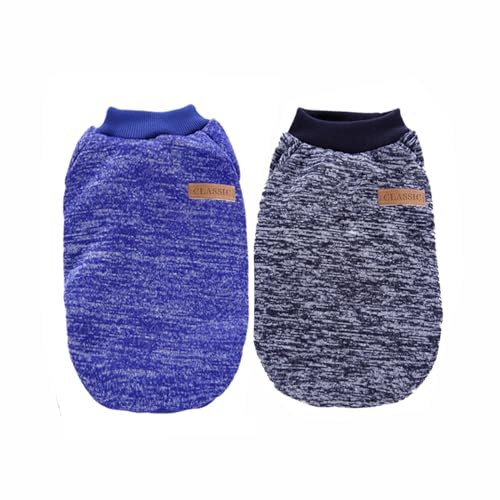 DERUILA Small Dog Clothes Boy Dog Sweater Winter Warm Outfit Fleece Clothes for Small Medium Dog Chihuahua Yorkie