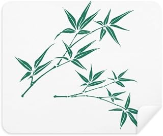 Painting Green Culture Bamboo Cleaning Cloth Screen Cleaner 2pcs Suede Fabric