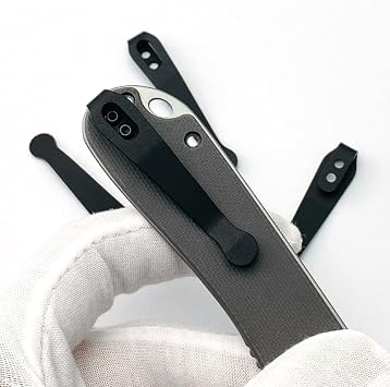 1 x Titanium Deep Carry Pocket Clip Replacement with 3 Screws Fits CIVIVI C907 DIY Making Accessories