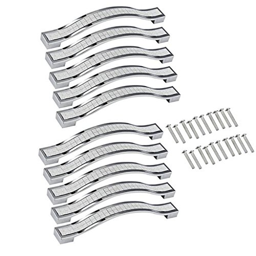 Oriskey 20 x Kristall Möbelgriff Schrankgriff Stangengriffe Relinggriffe Küchengriffe Möbelknopf Schubladengriff Cover