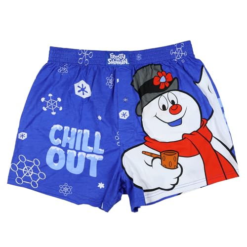 INTIMO Frosty the Snowman Boxer Shorts Men's Chill Out Snowflake Underwear