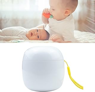 Sterilisationsbox für Schnuller, Tragbarer -Licht-Sterilisator, Acifier-Desinfektionsgerät, USB-aufladbarer Langer Standby-wiederaufladbarer Tragbarer (Weiß)