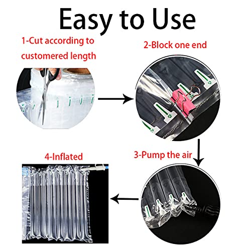 Sanmenmo Bubble Cushioning Wrap Roll, Inflatable Easy Use&Store Great Protection Air Pillow For Glass Ceramic Artist Shipment-Fragile Valuables Breakable Package Supplies(11.5 In X54 Yd)-Family Rv Standing Express Shipping Goods Gift Packaging Partner #TOP3