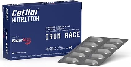 IRON RACE 20 Capsules Sucrosomial Iron, Copper, Vitamins & Folic Acid, Cetilar Nutrition