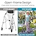 Vive Mobility Lightweight Walker for Seniors - Narrow, Folding Walker w/Wheels for Small & Tight Spaces - Light Weight for Balance, Compact Doorways, Foldable - Portable & Collapsible for Travel