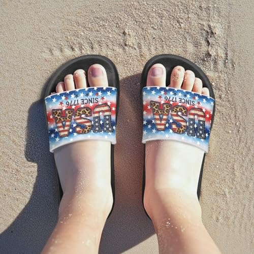 Image of Slides for Boys Girls Quick Drying Kids Slides Sandals Non-Slip