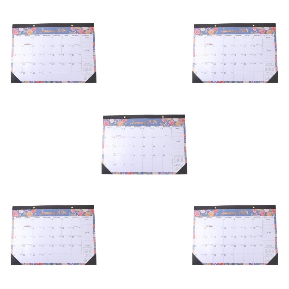 VILLCASE 5 Pz Programma 2022 calendario mensile adesivi pianificatore agenda scrivania obx calendar calendario da appendere per la casa calendario sospeso per la registrazione del piano