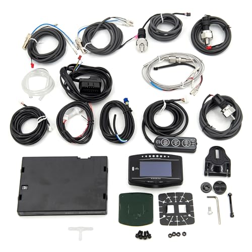 Psdndeww Diagnóstico Automotriz con Pantalla De 10 Sensores Y Alarmas para Automóviles De Velocidad Indicador LED Automotriz Multifunción