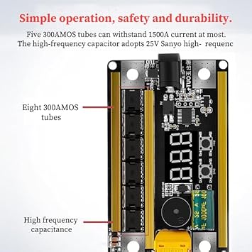 Spot Welder, Spots Welding Welding Machine Jewelry Welder With three working modes for Iron Stainless Steel (with housing)