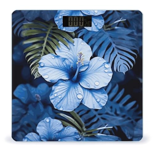 Báscula Digital de Baño Blue Flower Tropical miniatura 1