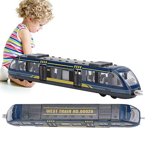 Trein Model Speelgoed Kinderen Educatief Speelgoed Simulatie Legering Trein Hogesnelheidstreinwagen Model(Blauw) - Image 5