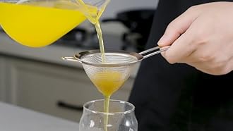 Fine Mesh Strainer - 3.3 Inch Conical Sieve - Tea Strainers for Loose Tea, Coffee Strainer, Food Strainer, Juice Strainer, and Much More!