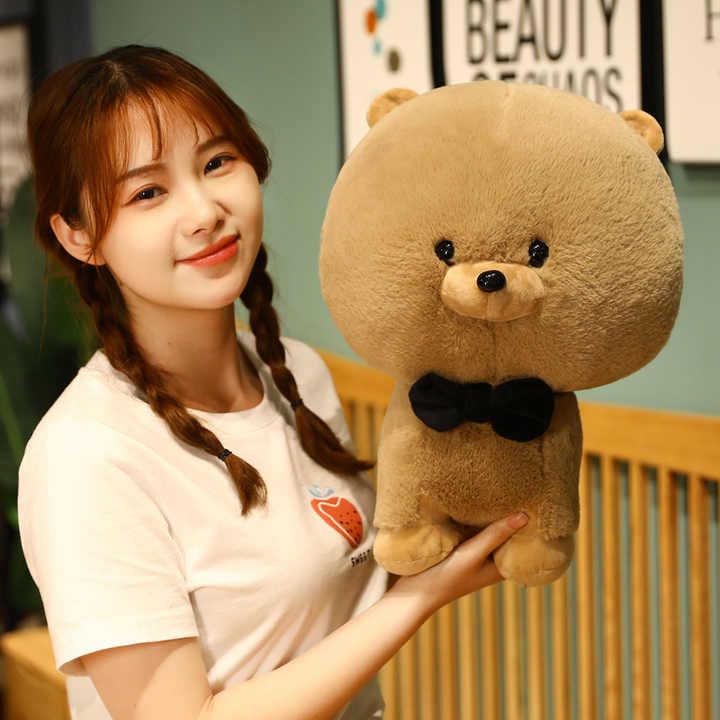 Image of Bichon Dog Plush Toy Cute Soft Lovely Kawaii Frise Dogs Puppy Plush Toys Stuffed Animals Doll 35 cm
