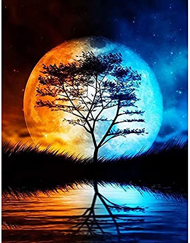 Diamant arts craft lune et diamond painting broderie grand format 50x100cm