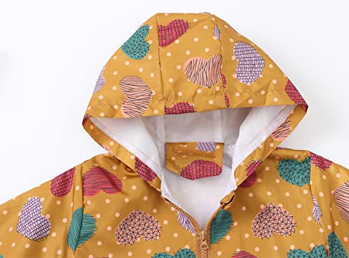 Image of Happy Cherry Kids Boys Girls Fleece Lined Windbreaker Jacket Fashion Prints Hoodie for Fall Winter
