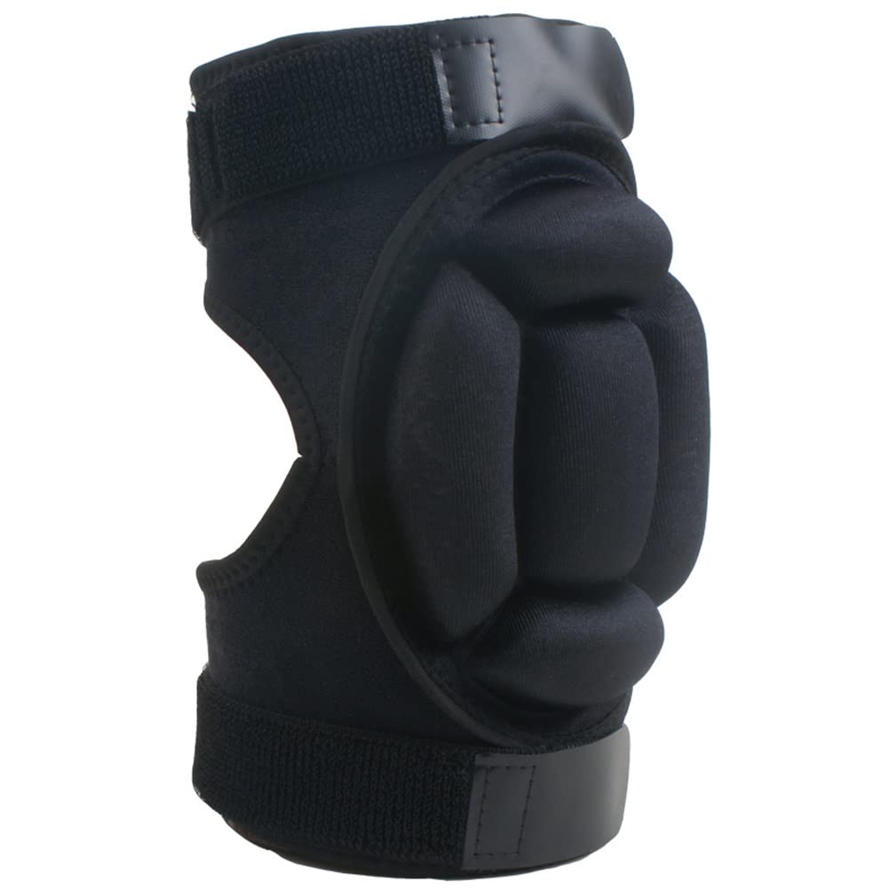 ROLTIN 1 Pair Children Kids Knee Pad Ice Figure Skating Ski Protective Gear Skateboard Thicken Protector Velcro Adjustable (Color : Black Size : M (30-65kg)) jiangyu1994 (Color