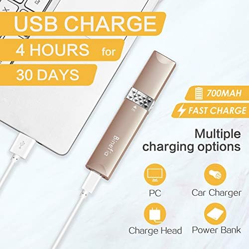 Facial Hair Remover Women, Binefia USB Rechargeable Facial Hair Removal, Painless Face Hair Trimmer, Portable Electric Razor, Waterproof Ladies Electric Shaver for Peach Fuzz/Facial Hair/Lip/Chin