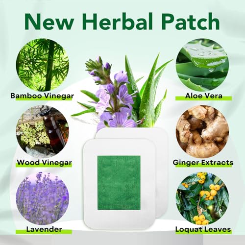 Natural Foot Care Pads, 30 Pcs Premium Herbal Ingredients Patches for Deep Cleansing, for Refresh, Energize & Moisturize - 15 Bags