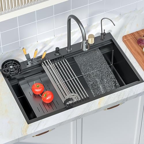 Évier de cuisine en acier inoxydable cascade évier multifonction avec accessoires - 2