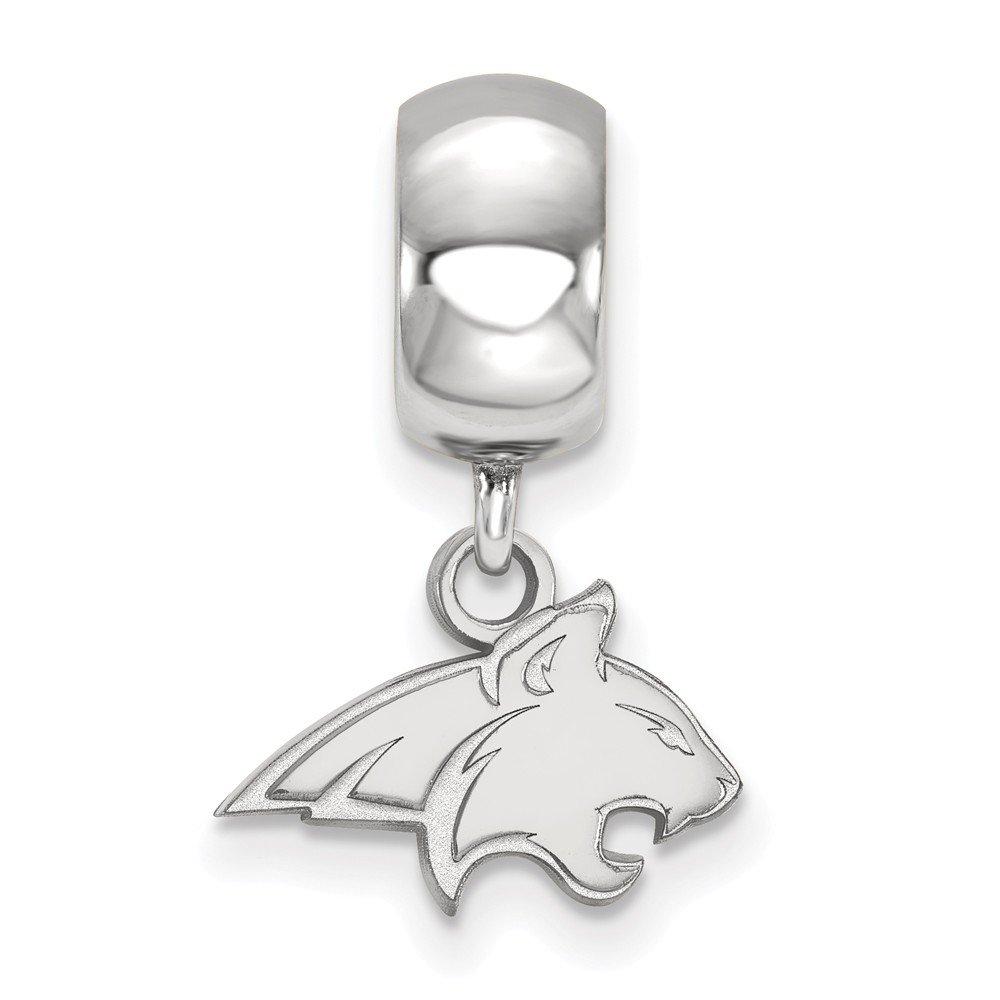 Montana State Extra Small (3/8 Inch) Dangle Bead Charm (Sterling Sliver)