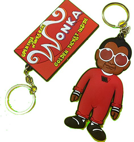 ウンパルンパ：ウォンカチョコ　ラバーキーホルダー　チャーリーとチョコレート工場