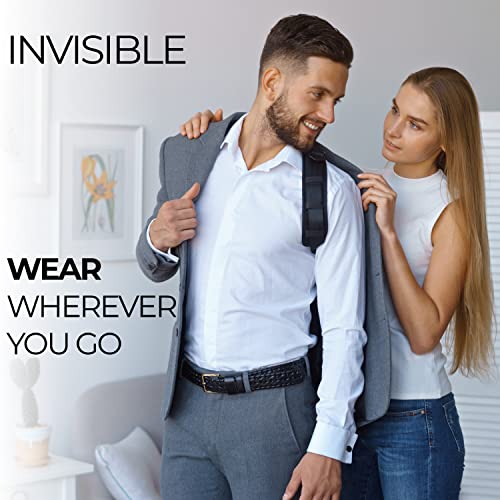 Posture Corrector For Women & Men - Adjustable Shoulder Posture Brace - Figure 8 Clavicle Brace For Posture Correction And Alignment - Invisible Thoracic Back Brace For Hunching (Model: Apc-009) #TOP2