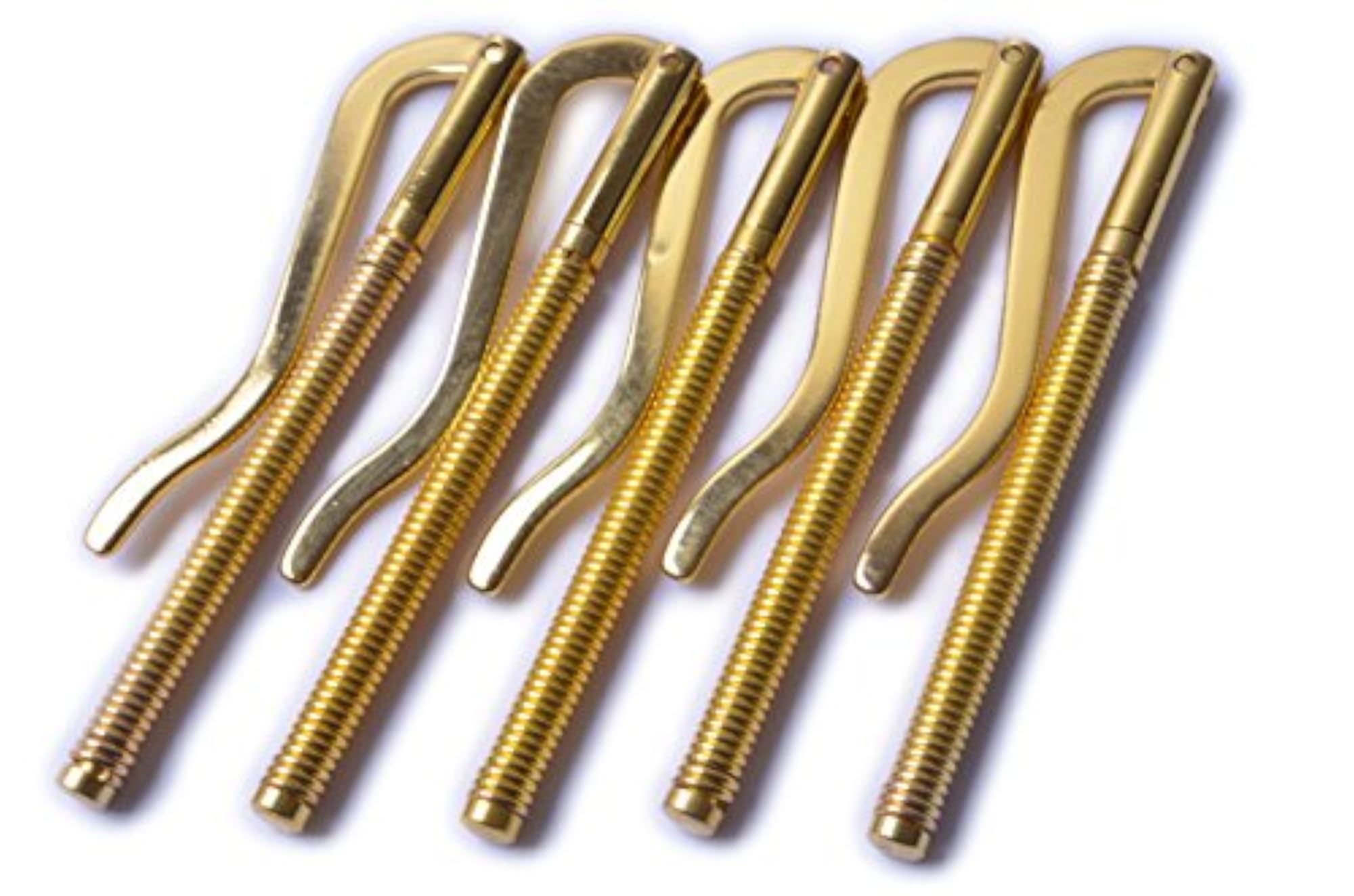 5PCS 80mm Spring Money Clip Bar for Wallet, Gold