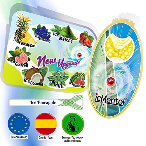 icMentol - New improvements, 100 multi-purpose menthol balls, menthol capsules, aromatic balls, scented ball (Pineapple) - Image 2