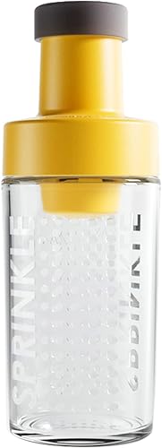 Botella dispensadora de azúcar, agitador de azúcar de vidrio para café, cereales, té y hornear con boquilla de vertido y tapa, botella de vidrio de