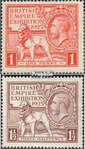 Sellos para coleccionistas de Gran Bretaña 168-169 Prophila con pliegue año 1925