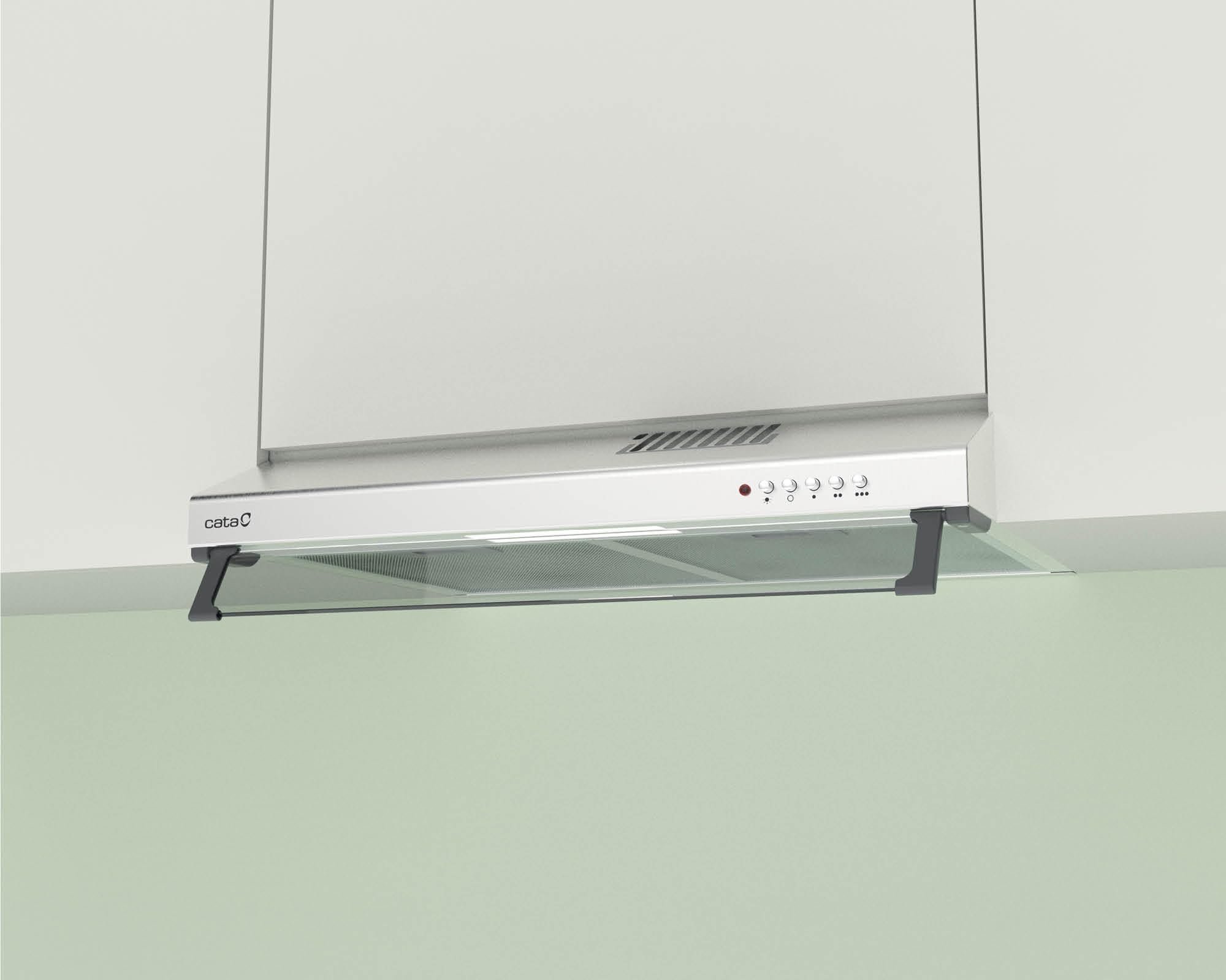 CATA | Campana extractora de cocina | Modelo LF-2060 X | Campana Convencional | 3 Niveles de Potencia | Capacidad de 195 5m3/h | Clase de Eficiencia Energética C
