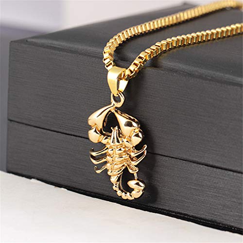 Jczr.y Scorpion Necklace Long Chain Gold Scorpion Pendant Necklace For Women Men Punk Rock Hip Hop Jewelry Scorpio Jewelry Gift #TOP2