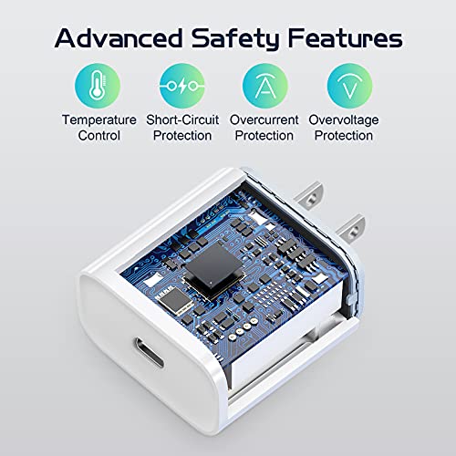 iPhone 12 13 14 Fast Charger,【Apple MFi Certified】 2-Pack 20W Type C Fast Charger Block with 6FT USB-C to Lightning… - Image 6