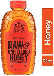 Nature Nate’s 100% Pure, Raw & Unfiltered Honey; 32oz. Squeeze Bottle; Award-Winning Taste