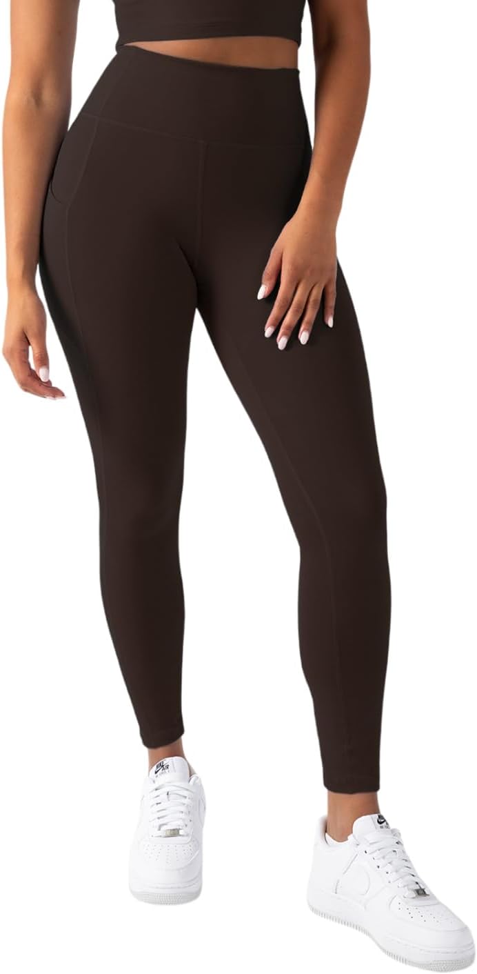 YITTY Active Workout Leggings for Womens – High Waisted Pocket Leggings, Yoga Pants for Workout Athletic, Gym image 5