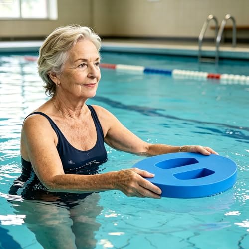 Discos de fitness acuático con espuma ergonómica para tonificación muscular 2