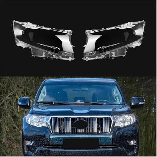 Lentille phare avant gauche haut de gamme pour Toyota Prado transparent