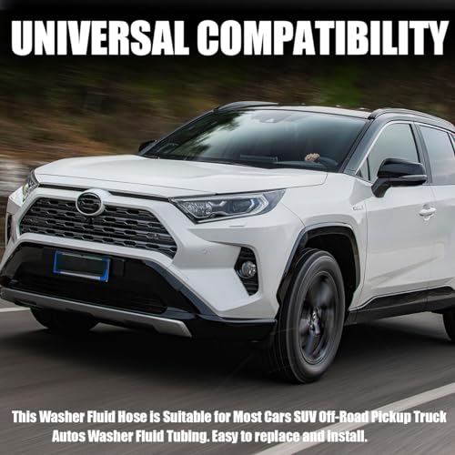 image for Osilly Windshield Washer Hose Kit, 4 Meter Wash Fluid Tubing with 12 P