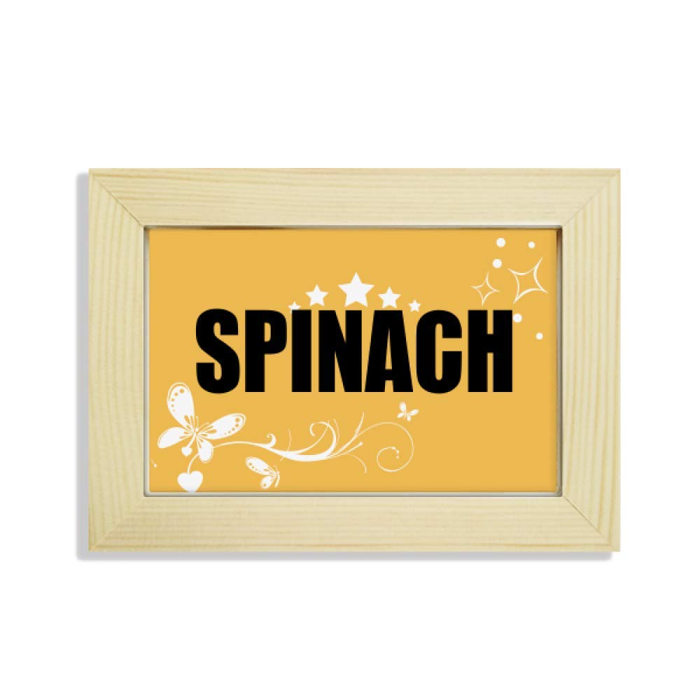 Pintura de espinacas botánica para decorar mesas de madera