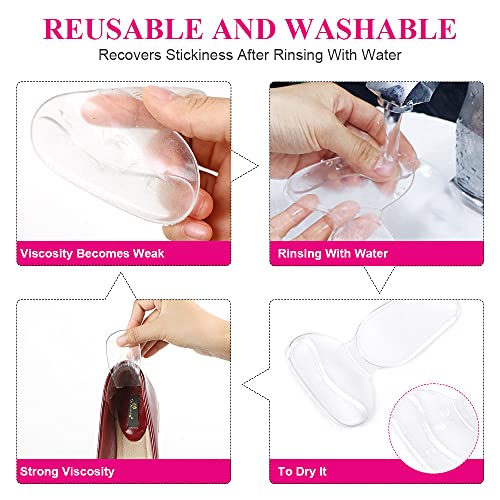 URAQT Hielgrepen, Gel Shoe Inserts Liners Pads voor te grote schoenen Anti-Slip Hielgrepen Inserts Liners Voetinlegzolen… - Image 6