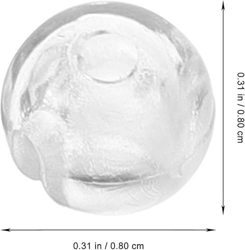 Miniatura 2 de Luxshiny 12 unidades de tope de cadena de cuentas transparentes para bloqueo de cadena, persianas enrollables, control de ciegas, bola de bloqueo