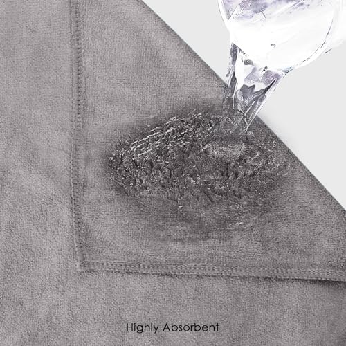 Image of HOUSSE Microfiber Face Towels | Ultra Absorbent, Odour-Free, Quick Dry 450 GSM Face Towel for Home, Gym, Travel, Running & Personal Use | 30x30 cm | Set of 6 in One Colour (Luxurious Mocha, Pack of 6)