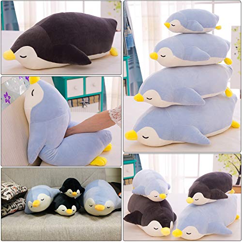 Dentrun Penguin Stuffed Animals Bulk, Cute Penguin Plush Doll Play Toys For Kids Girls Boys Adults Birthday Xmas Present, Adorable Soft Plushies And Gifts, 12.20/18.11/22.44/25.98 Inchs, Blue, Black #TOP6