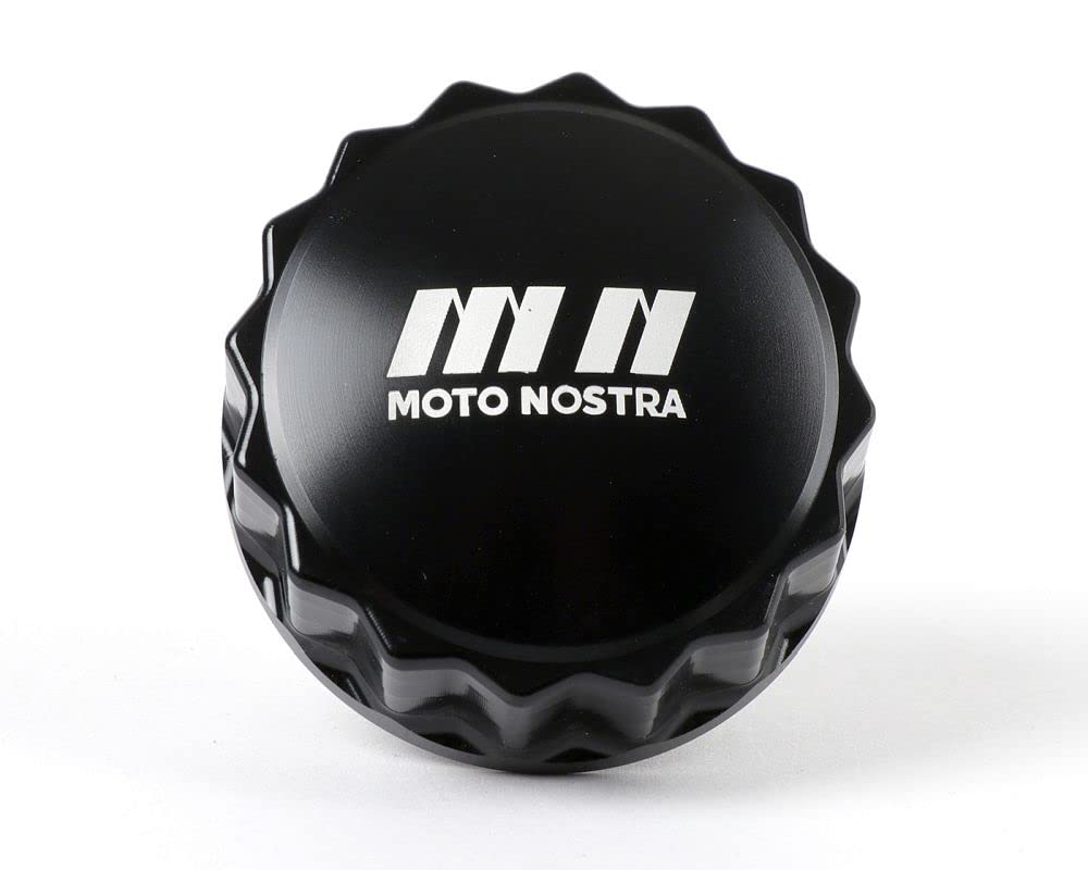 MOTO NOSTRA Tankdeckel CNC schwarz glänzend kompatibel für Vespa GTS 125, 150, 250, 300 HPE, Super Tech, Primavera, IGET, Touring