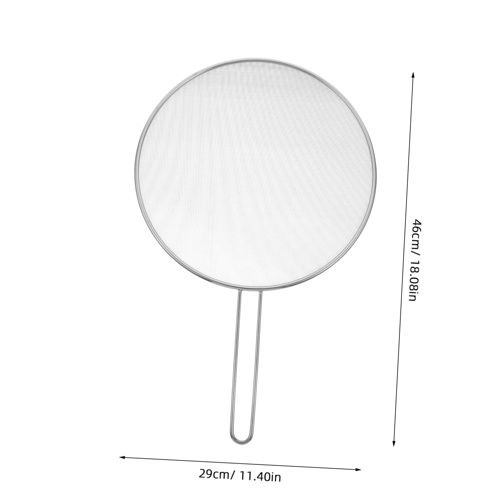 Unomor Oil Splatter Screen Frying Pan Cover with Handle Reusable Mesh Shield for Cooking Prevents Oil Spills Soup Overflow for Home Restaurant