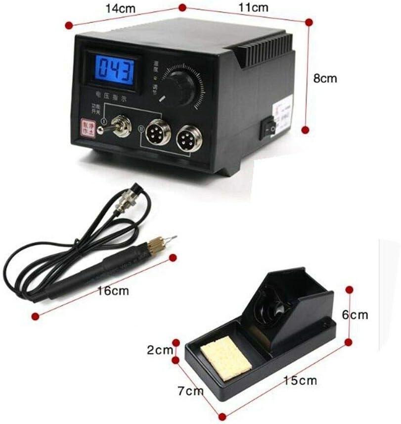 110V 60W Digital Display Pyrography Machine Gourd Wood Burning Pen Craft Woodburning Tool Kits with Dual Sockets
