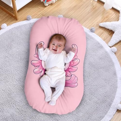 Image of ZOUTAIRONG Cute Axolotl Bassinet Sheet Set Snug Fitted Cradle Fitted Sheets Stretchy Ultra Soft for Oval Rectangle Hourglass Bassinet Mattress Unisex Boy Girl Pink