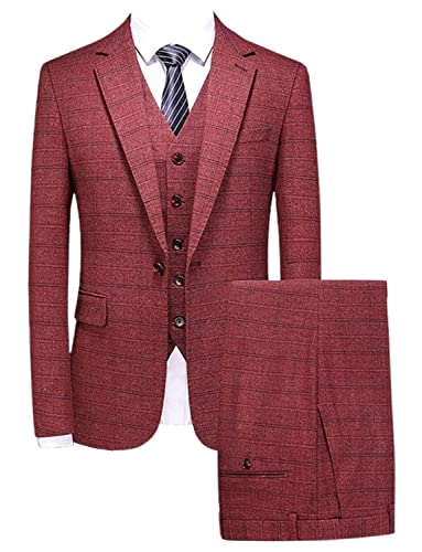 Costume de mariage pour homme à carreaux idéal pour dîner de gala et banquet