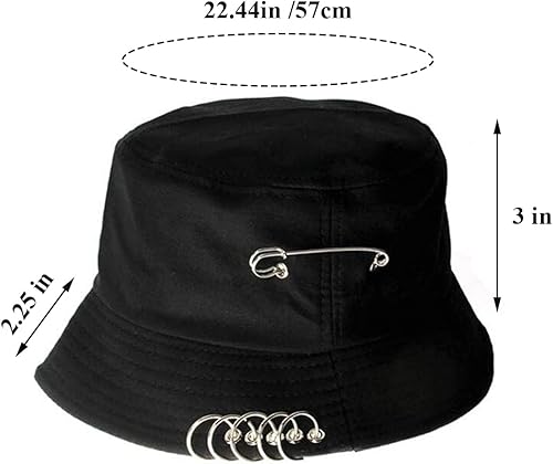 Miniatura 2 de Sombreros de pescador unisex con anillo de hierro plegable, sombrero de pescador, protección solar, sombrero de verano al aire libre