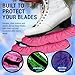 Kami-So Ice Skate Soakers | Durable Blade Protection | Lightweight Soakers for Figure Skates | Moisture Wicking, Stretch Fabric, Reinforced Stitching | Prevents Nicks & Scratches | Small/Medium (Pink)